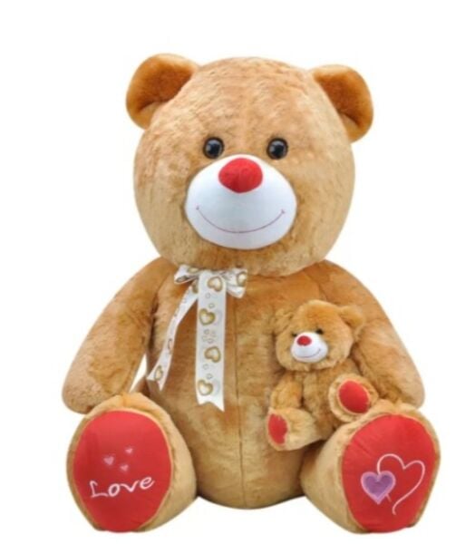 SLY-1085-K GULEN YAVRULU AYI 95 CM KIRMIZI 5