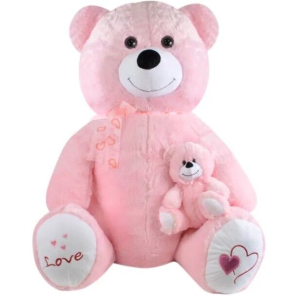 SLY-1085-P GULEN YAVRULU AYI 95 CM PEMBE 5