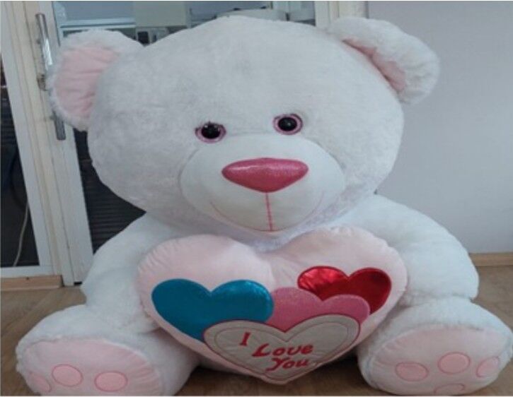 SLY-1139-B  85 CM BEYAZ AYI 5