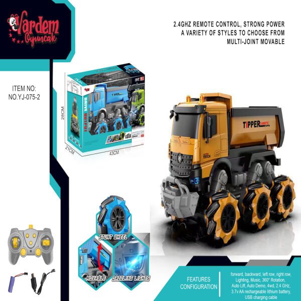 VAR-YJ-075-2 U/K F/F 1:14 ISIKLI SESLI DAMPERLI KAMYON 6