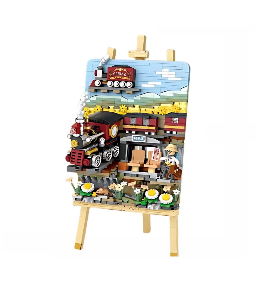 VGN-LZ1296 LOZ TREN ISTASYONU AHSAP BOYAMA 758 PRC BLOCK OYUNCAK 24