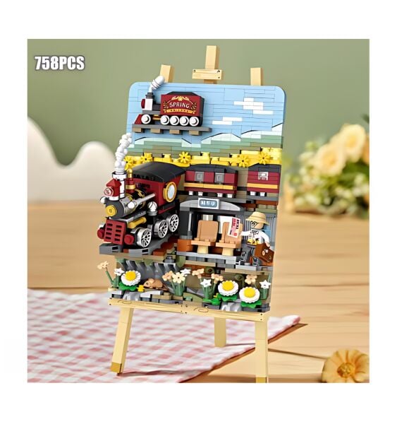 VGN-LZ1296 LOZ TREN ISTASYONU AHSAP BOYAMA 758 PRC BLOCK OYUNCAK 24