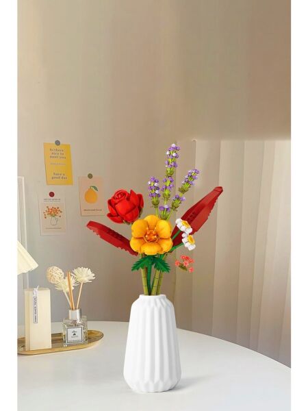 VGN-LZ4603 LOZ EBEDI CICEKLER KIRMIZI GUN BATIMI 574 PRC BLOCK 48