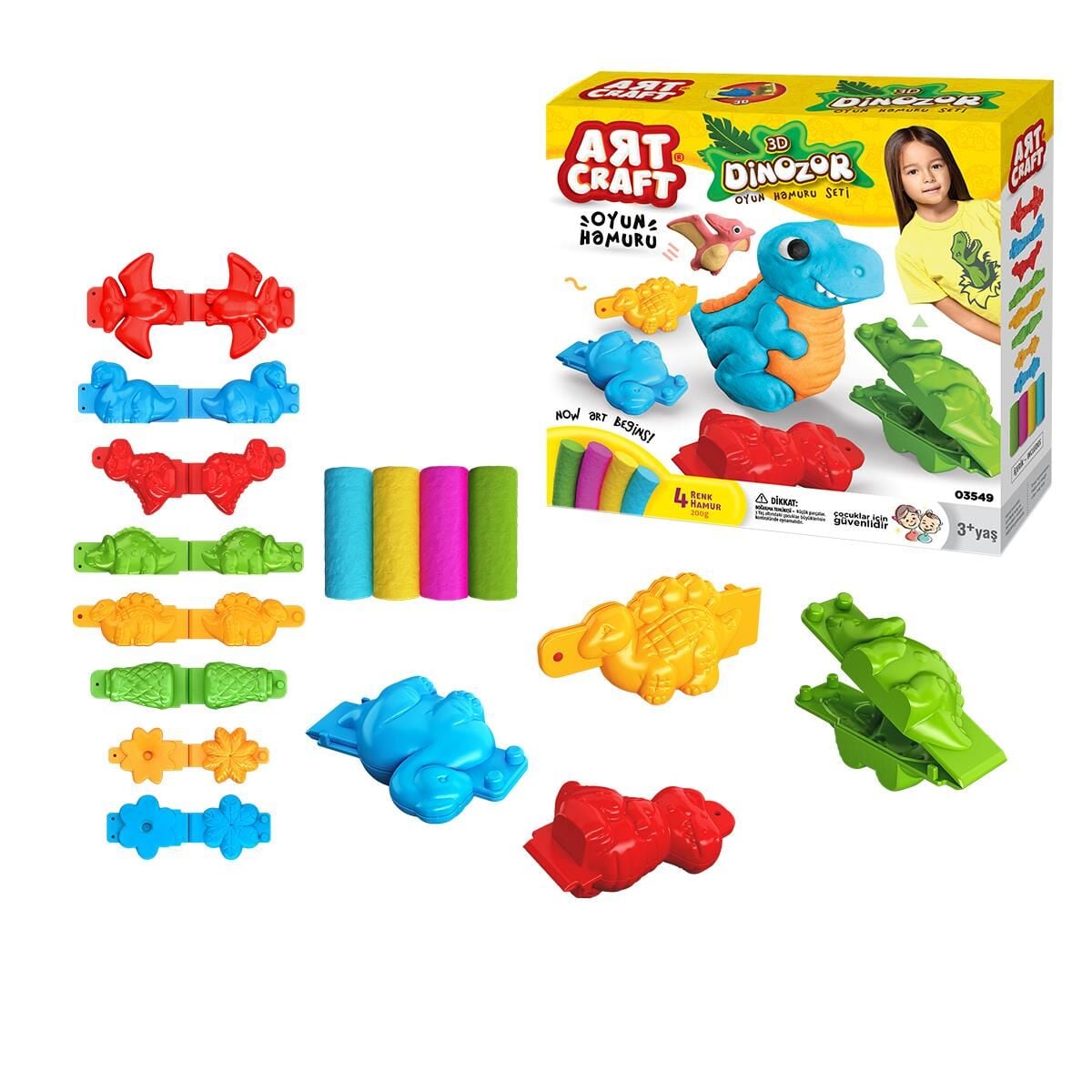 FEN-03549 3D DINAZOR HAMUR SET 200GR 20