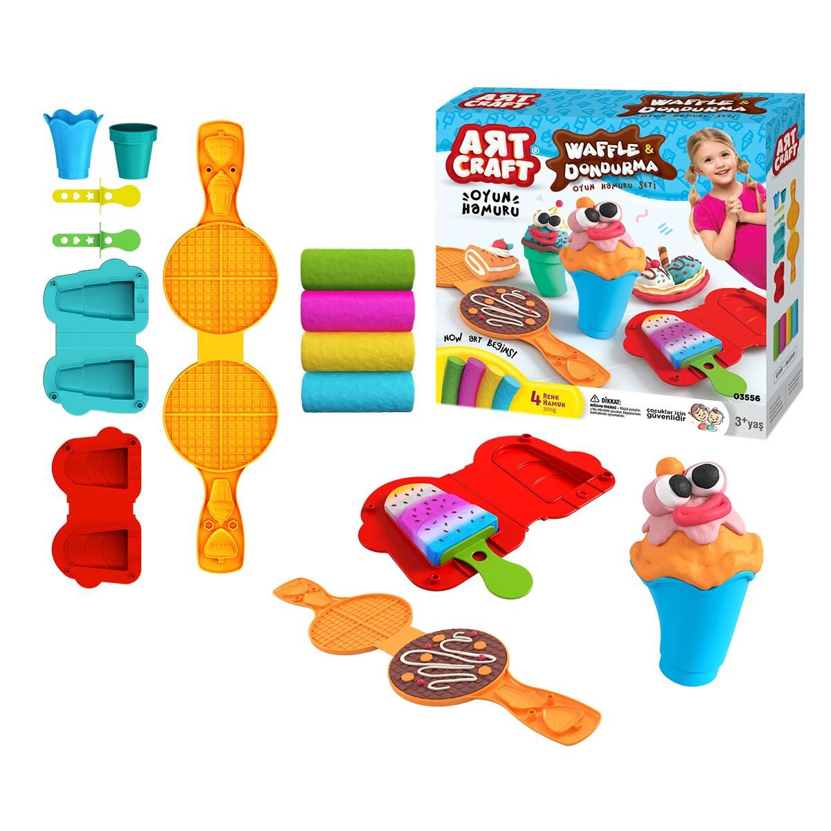 FEN-03556 WAFFLE DONDURMA HAMUR SET 200GR 20