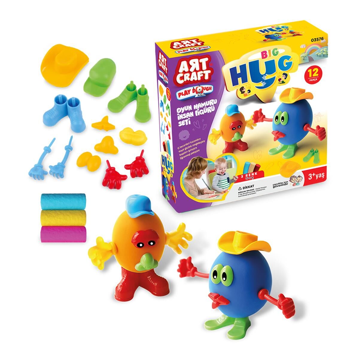 FEN-03576 INSAN FIGURLU OYUN HAMURU SETI 24