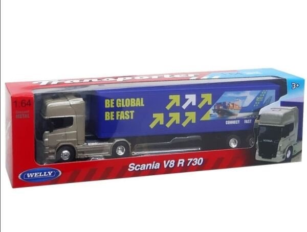 KT-68021 WELLY 1:64 SCANIA R730 TRAILER 48