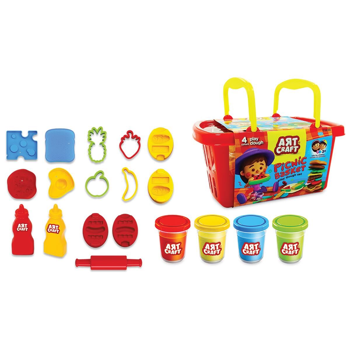 FEN-03633 PIKNIK SEPETI HAMUR SET 224 GR 12