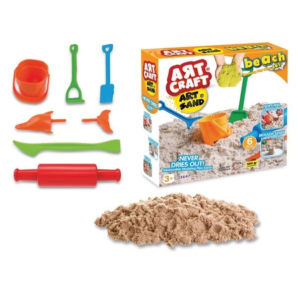 FEN-03647 500 GR ARTSTAND PLAJ KINETIK KUM SETI 12