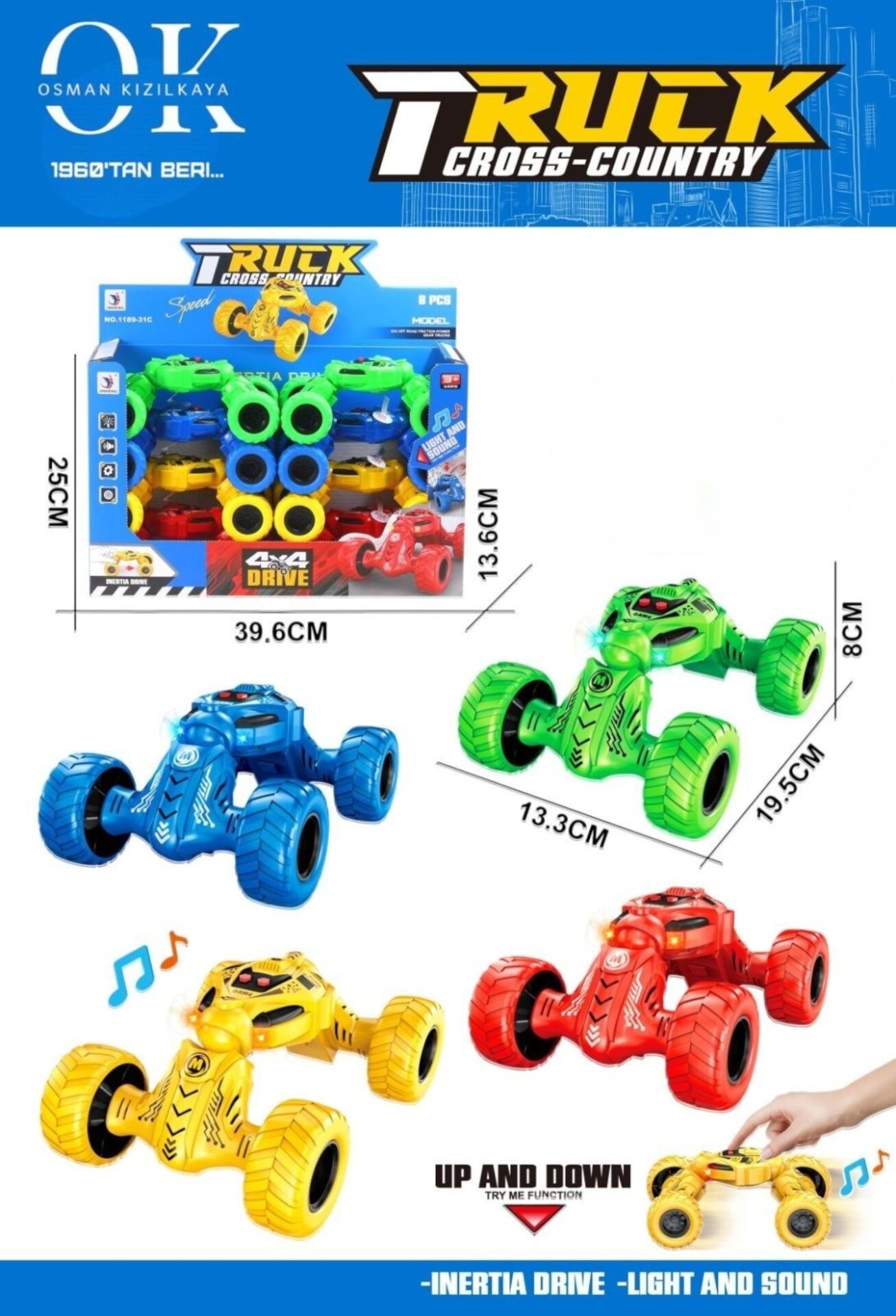 KZL-1189-31C 4X4 YARIS ARABA YAYLI PILLI 64