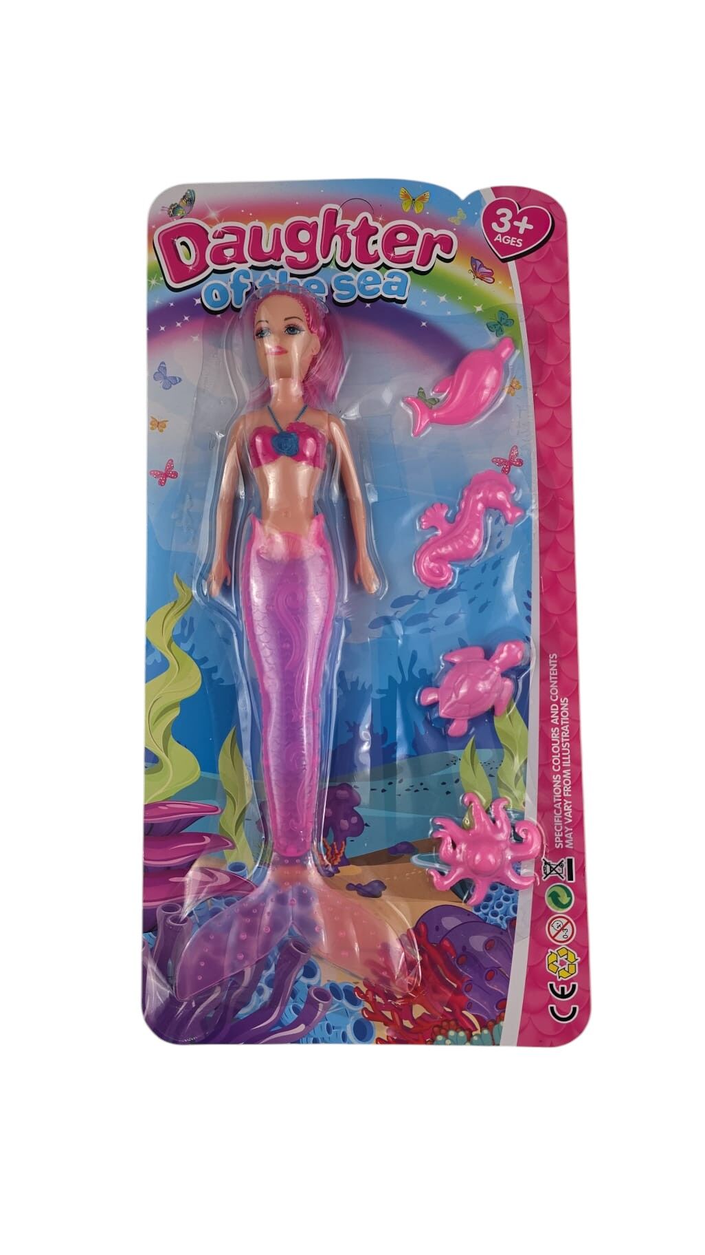 KZL-189-6 ISIKLI DENIZ KIZI BALIK FIGURLU BEBEK 72