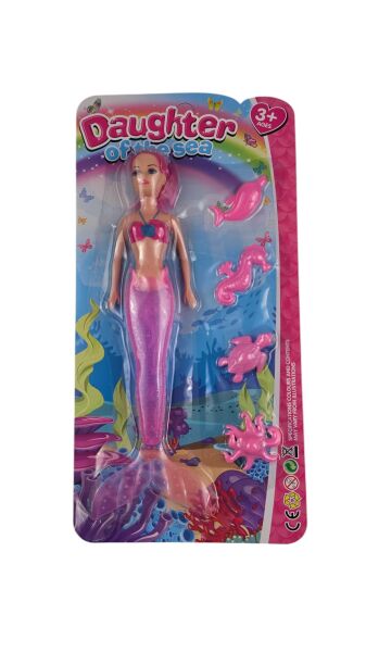 KZL-189-6 ISIKLI DENIZ KIZI BALIK FIGURLU BEBEK 72