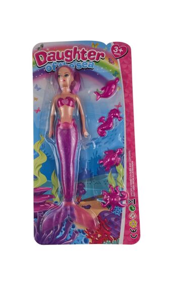 KZL-189-6 ISIKLI DENIZ KIZI BALIK FIGURLU BEBEK 72