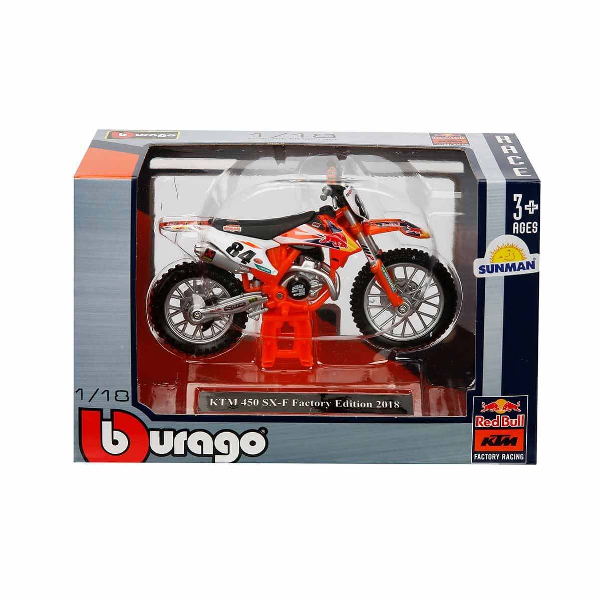 SUN-S00051070 BUR 1/18 MOTOR RED BULL KTM450 24