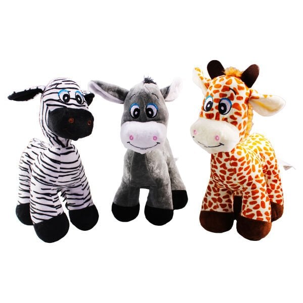 HAL-PL62896 30 CM 3ASS ESEK ZEBRA ZURAFA 60