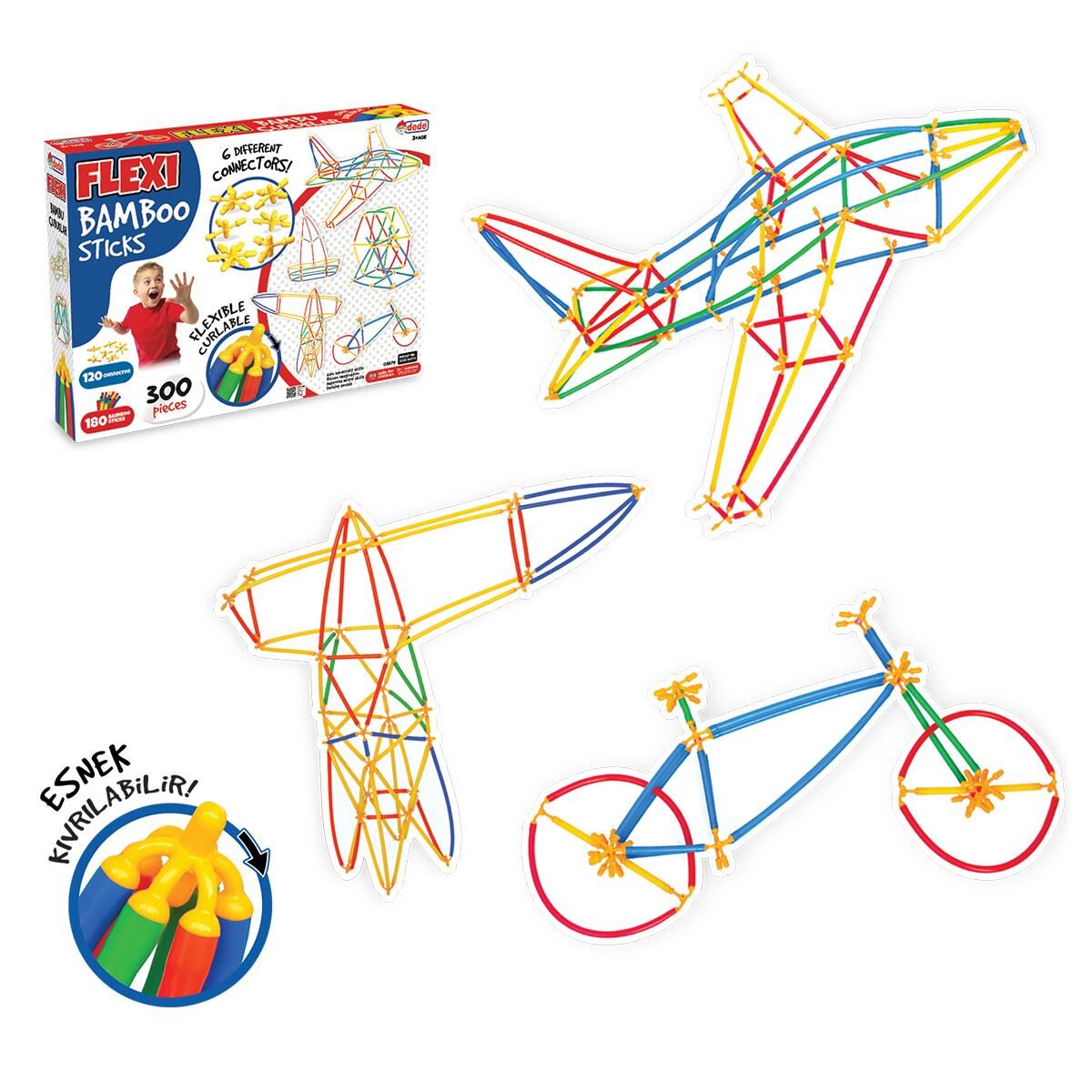 FEN-03679 FLEXI BAMBU CUBUKLAR 300 PARCA 16