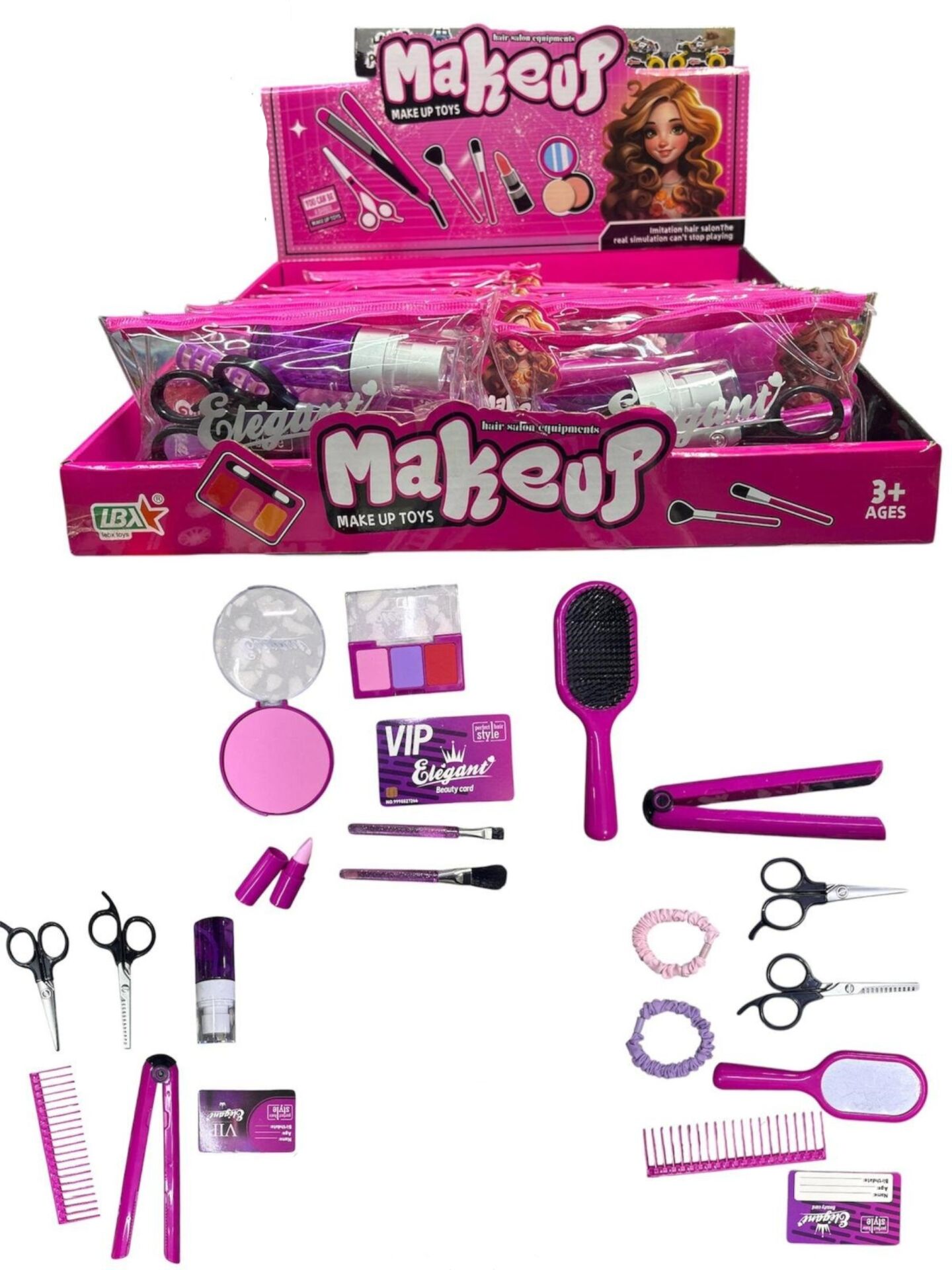 KZL-SP-H-03 MAKYAJ SET CANTALI 18 LI BOX K 72