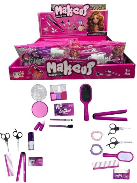 KZL-SP-H-03 MAKYAJ SET CANTALI 18 LI BOX K 72