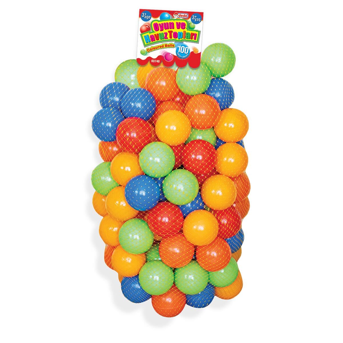 FEN-03740 OYUN HAVUZ TOPLARI 100 PRC FILEDE 7 CM 9