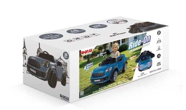 DOLU-8292 RIDE ON 12 V AKULU ARABA KUMANDALI  MAVI 1