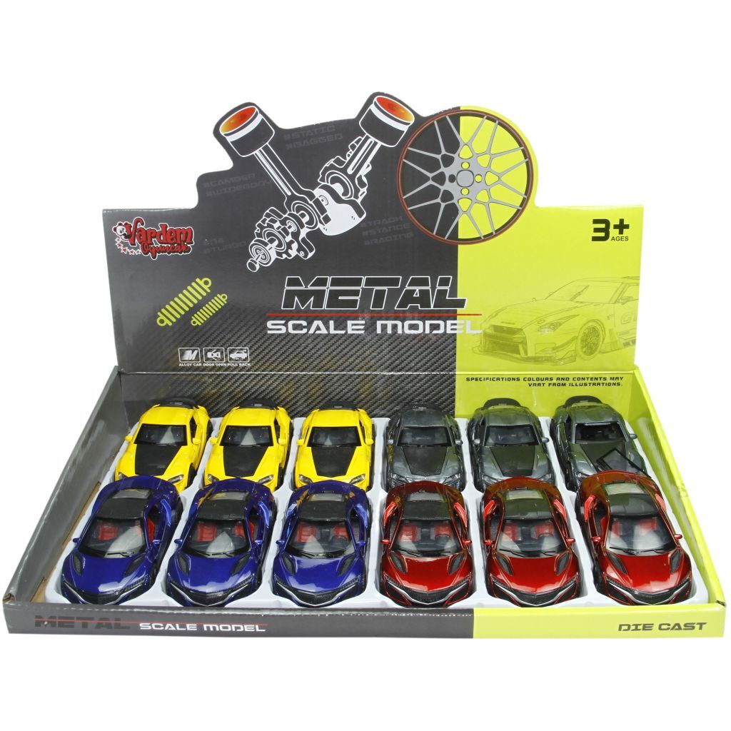 VAR-KM-3691C CEKBIRAK 1:36 METAL SPOR ARABA 12PKT 144