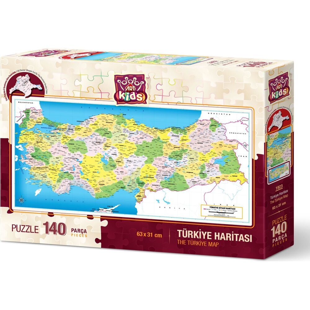 HD-1923 TURKIYE SIYASI HARITASI 140 PRC 12-18