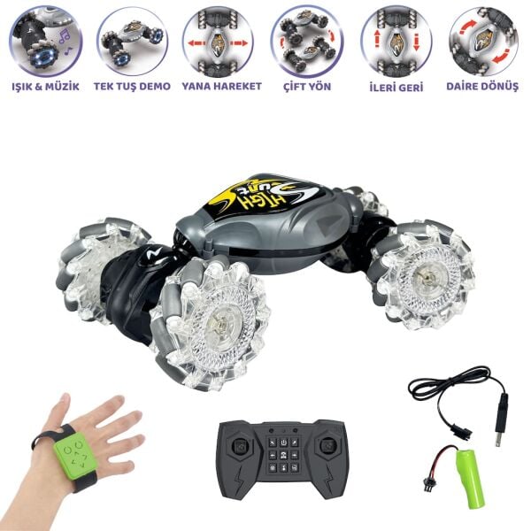 VAR-HG4-28 BILEKTEN KONT SARJLI 2.4G STUNT ARABA 12