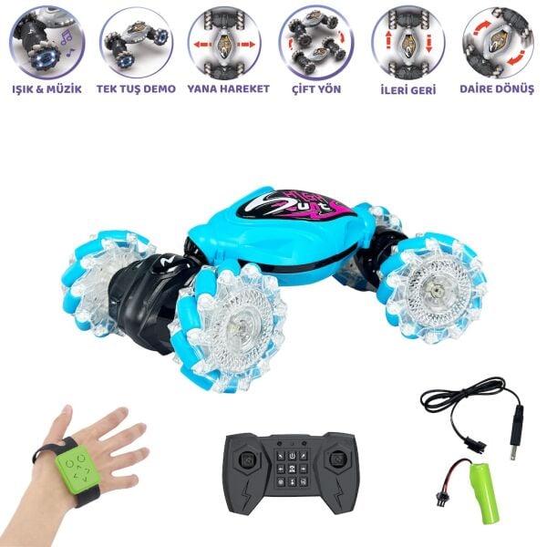 VAR-HG4-28 BILEKTEN KONT SARJLI 2.4G STUNT ARABA 12