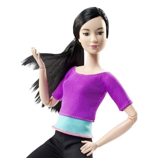 MATE-DHL84 BARBIE SONSUZ HAREKET BEBEGI SIYAH SACLI 6