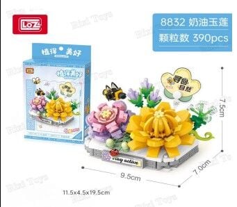 VGN-LZ8832 LOZ KREMSI YESIM LOTUS 390 PARCA  BLOCK OYUNCAK 48