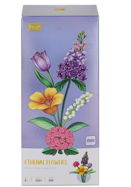 VGN-LZ4604 LOZ EBEDI CICEKLER MOR VAAT 608 PRC BLOCK OYUNCAK 48