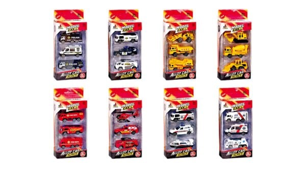 KZL-DS044 KARTELA 3 LU ARAC SETLER 4ASS 96