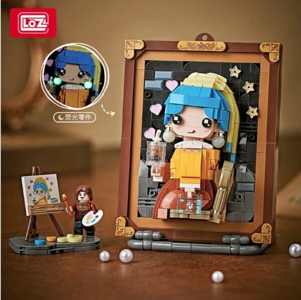 VGN-LZ1287  LOZ INCI KUPELI KIZ AHSAP BOYAMA 676 PRC BLOCK OYUNCAK 24