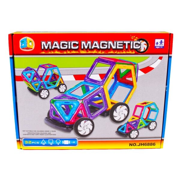 KZL-JH6886 MANYETIK LEGO 32 PARCA ARABA  24