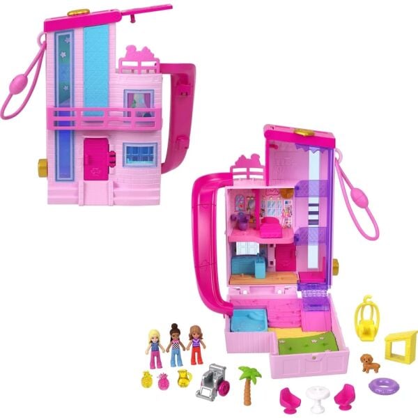 MATE-HWP11 PP BARBIE'NIN EVI TEMALI MIKRO OYUN SETI 4