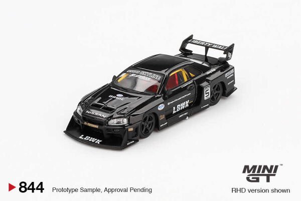 EKC-MGT00844-BL MINI GT 1/64 NISSAN LB ER34 SUPER SILHOUETTE S 24