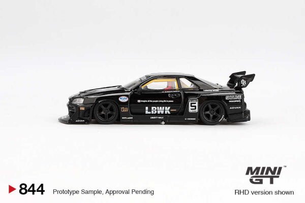 EKC-MGT00844-BL MINI GT 1/64 NISSAN LB ER34 SUPER SILHOUETTE S 24
