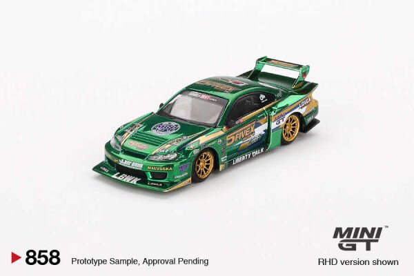 EKC-MGT00858-BL MINI GT 1/64 NISSAN LB SUPER SILHOUETTE S15 SI 24