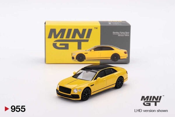 EKC-MGT00955-BL MINI GT 1/64 BENTLEY FLYING SPUR MONACO YELLOW 24