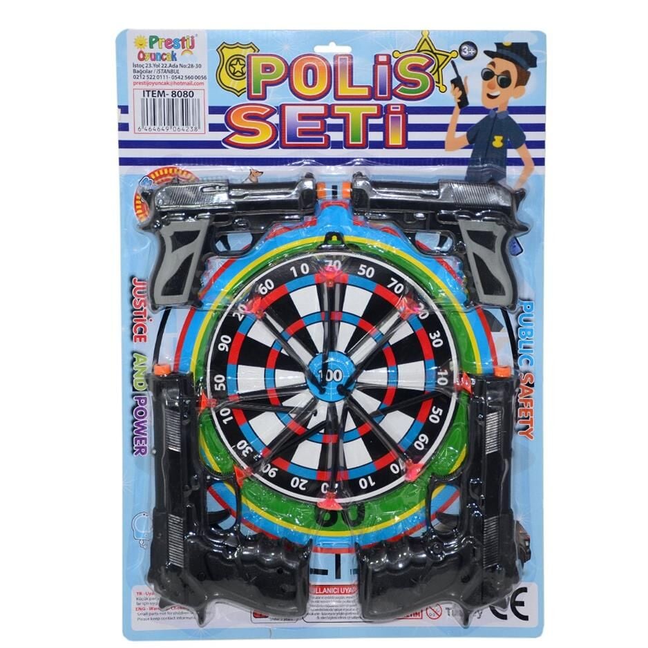 PRJ-FAB8080 KARTELALI 4 TABANCALI POLIS SETI 48