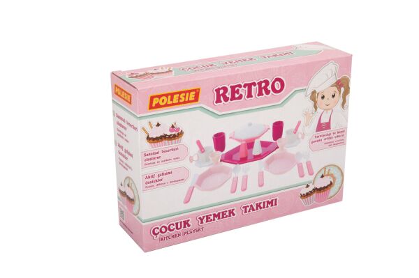 POL-87706 RETRO COCUK YEMEK TAKIMI 23 PRC KT.8