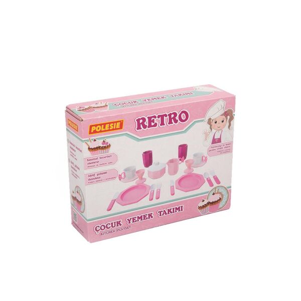 POL-87713 RETRO COCUK YEMEK TAKIMI 19 PRC KUTUDA 10