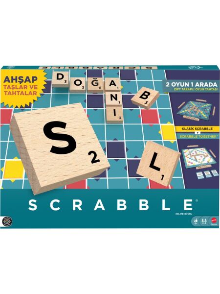MATE-JLJ64 SCRABBLE AHSAP IKISI BIR ARADA TURK  6