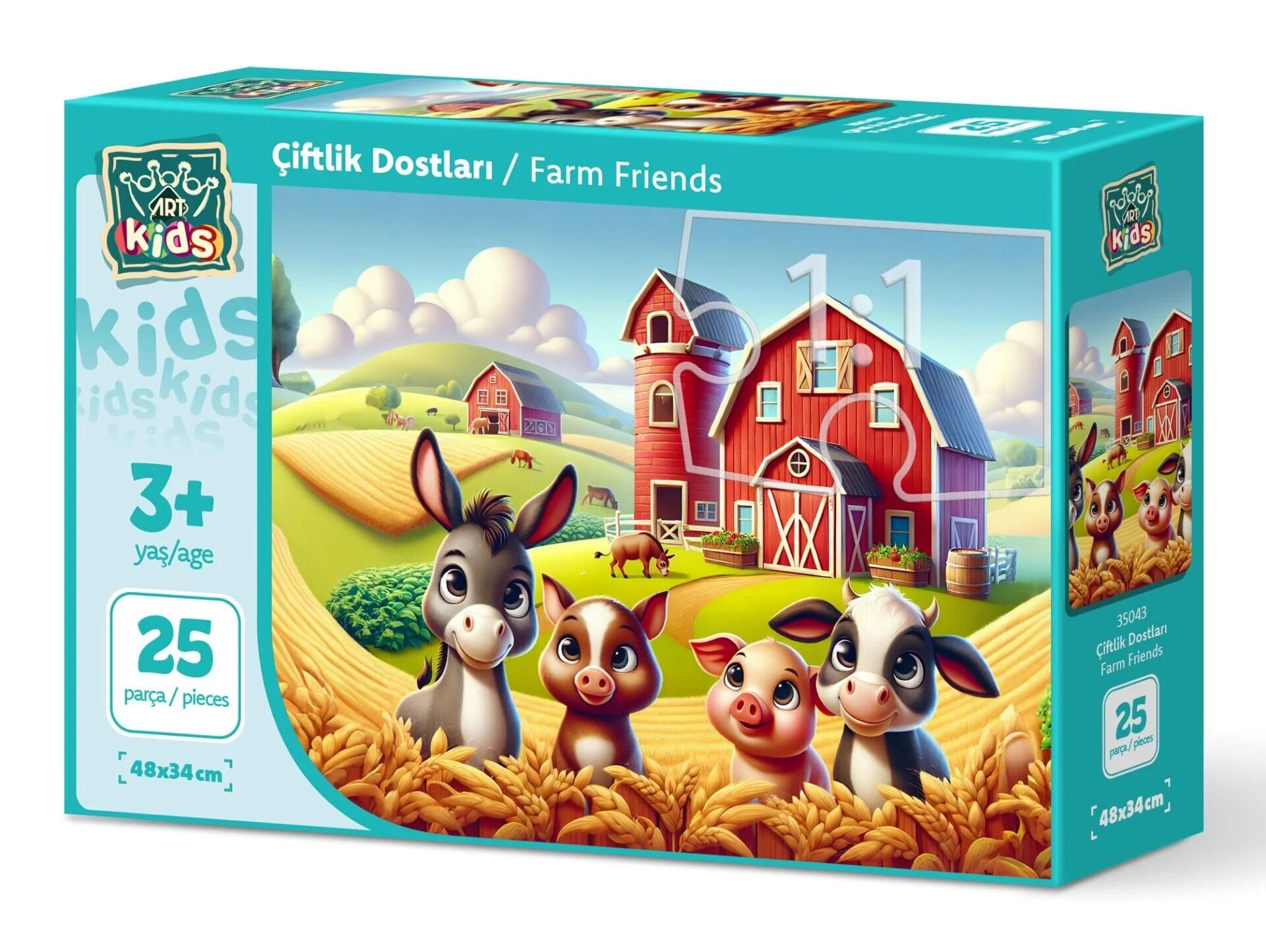 HD-35043 CIFTLIK DOSTLARI - 25PRC 12
