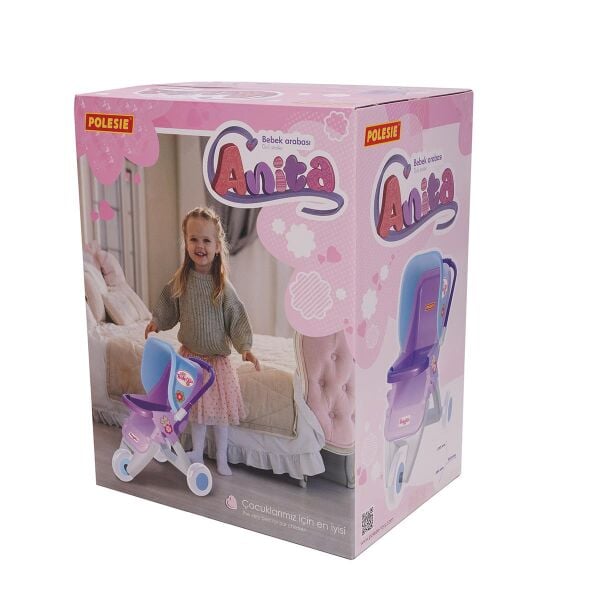 POL-94674 ANITA BEBEK ARABASI 3 TEKER PEMBE 1