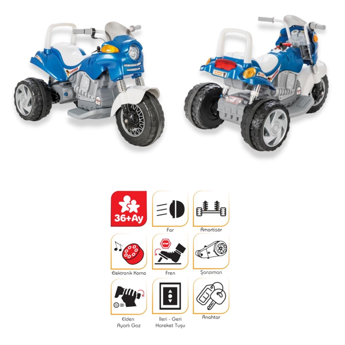 PLS-05-216 CHOPPER FIRTINA AKULU  MOTOR12 VOLT  1