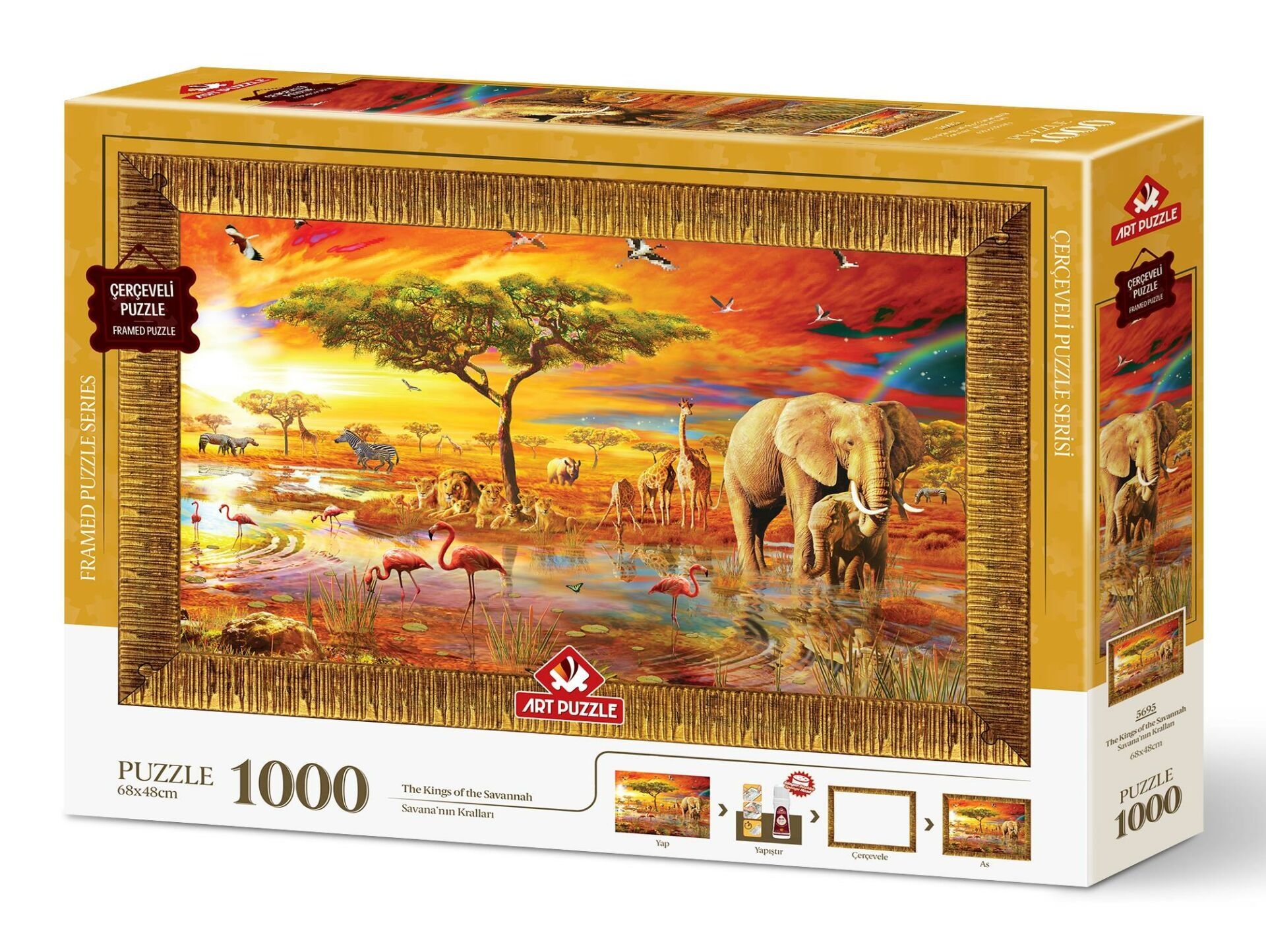 HD-5695 SAVANANIN KRALLARI-1000PRC CERCEVELI 6