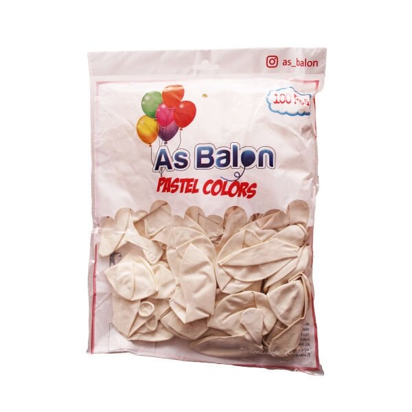 ERB-HEL IC-BEYAZ HELYUM IC BEYAZ PASTEL BALON 50