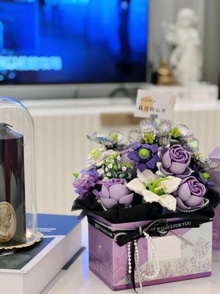 VGN-LZ1952  LOZ MOR GUL BUKETI 1179 PRC BLOCK OYUNCAK 12