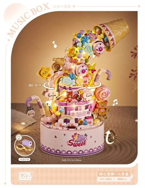 VGN-LZ1953  LOZ MUZIK KUTUSU 909 ADET BLOCK OYUNCAK 24